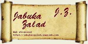Jabuka Zalad vizit kartica